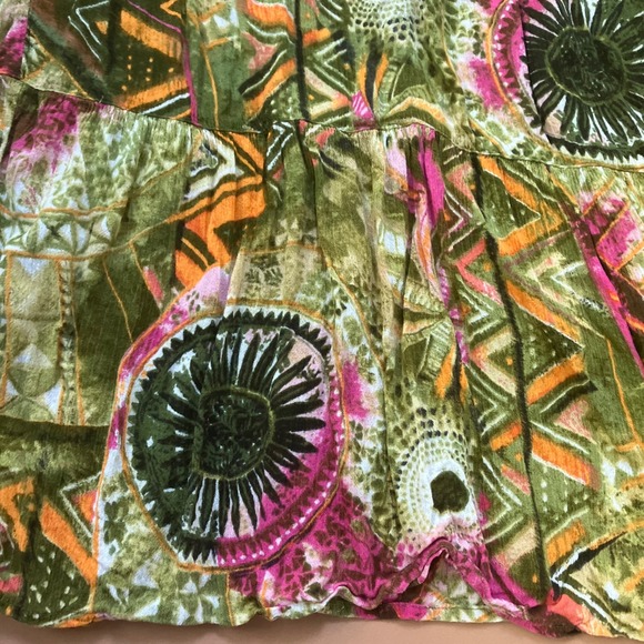 Go Softly Women's Patio Dress Pockets House Muu Muu Boho Large Tribal Pullover - Picture 9 of 9